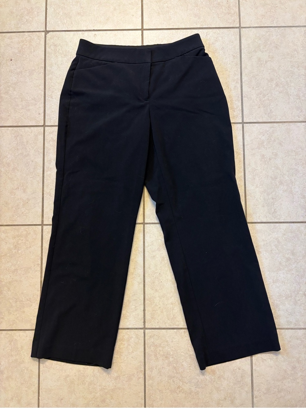 Dana Buchman Womens Black Dress Pants Size 10 Straight Leg Career Office Slacks